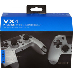 Gioteck VX4 Wired Titanium Grey pentru PC si PS4