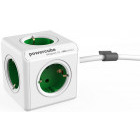 Priza/prelungitor Allocacoc PowerCube Extended, 5x Schuko, Green