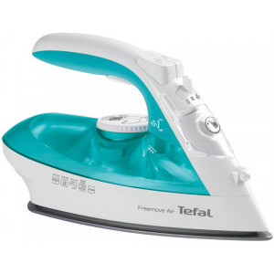 Tefal Fier de calcat Freemove Air FV6520E0, 2400W, Alb-Turcoaz