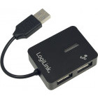 Hub USB Logilink UA0139 USB 2.0 Black