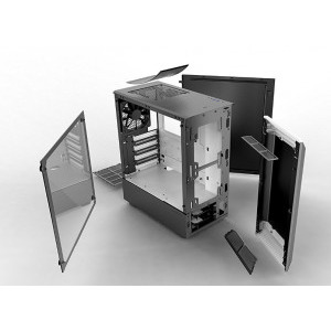 Phanteks Eclipse P300 Tempered Glass Black/White