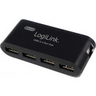 Hub USB Logilink UA0085 USB 2.0 Black