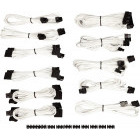Cablu componente Corsair Premium Individually Sleeved PSU Cable Kit Pro Package, Type 4 (Generation 3) - White
