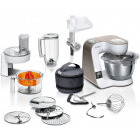 Robot de bucatarie Bosch MUM5xW40, 1000W, 3.9L, Alb/Bej
