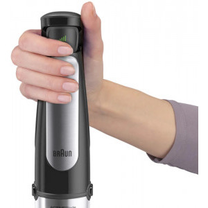 Braun Mixer vertical MQ7025X, 1000W, 0.6 L / 0.35L, Negru/Argintiu