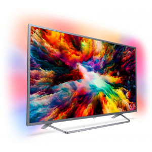 Philips Smart TV Android 55PUS7303/12 Seria PUS7303/12 139cm negru 4K UHD Ambilight cu 3 laturi