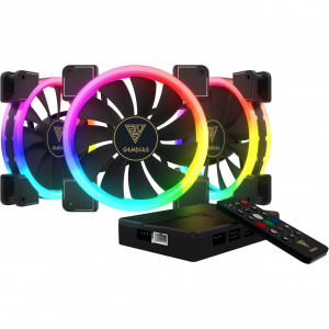 Gamdias Aeolus M1 1403R 3 Fan Pack RGB