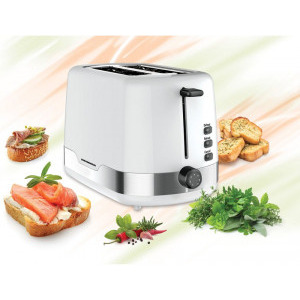 Heinner Prajitor de paine HTP-850WHSS, Alb-Inox