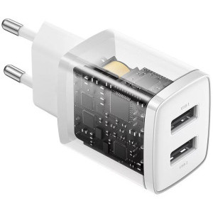 Baseus CCXJ010202, 2x USB, White