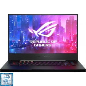 ASUS Gaming 15.6'' ROG Zephyrus S GX502GW, FHD 240Hz 3ms, Procesor Intel® Core™ i7-9750H (12M Cache, up to 4.50 GHz), 16GB DDR4, 512GB SSD, GeForce RTX 2070 8GB, No OS, Black