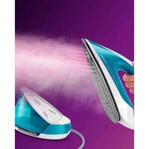 Philips Fier de calcat Perfect Care Compact Plus GC7920/20, 2400W, 120g/min, Albastru