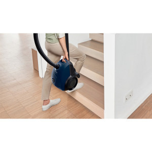 Bosch cu sac BGBS2BU1T Seria 2, 850W, filtru igienic, 3.5 L, 80dB, Consum anual de energie 40 kWh/an, Albastru