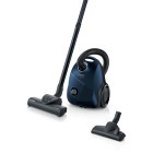Aspirator Bosch cu sac BGBS2BU1T Seria 2, 850W, filtru igienic, 3.5 L, 80dB, Consum anual de energie 40 kWh/an, Albastru
