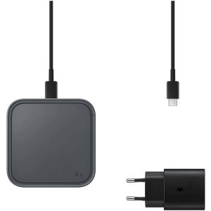 Samsung EP-P2400T, Wireless Qi, negru, 15W + incarcator