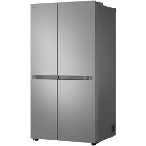 LG GSBC40PYPE, 664 L, Clasa E, No Frost, Smart Inverter, LinearCooling, Smart Diagnosis, Control electronic, 179 cm, Argintiu