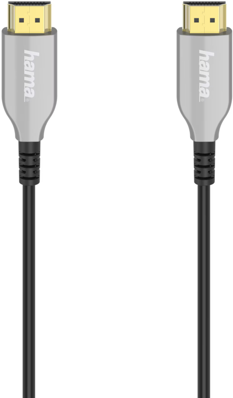 Cablu video Hama HDMI Male - HDMI Male, v2.0, Optical active, 15 m, Negru