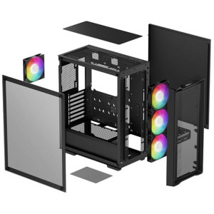 Deepcool CC560 MESH V2 Black, ventilatoare ARGB