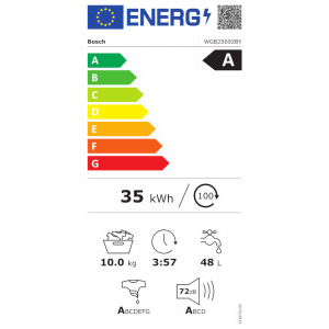 Bosch WGB25692BY, 10 kg, 1600 RPM, Clasa A, EcoSilence Drive, Iron Assist, VarioSpeed, WaterPerfect Plus, AquaStop, Home Connect, Iluminare interioara, Alb