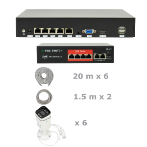 PNI IP810-6IP8 + 6 Camere