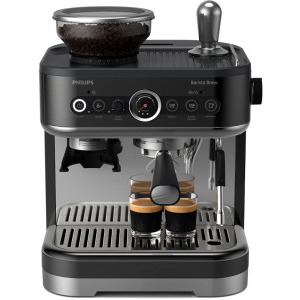 Philips semi-automat Barista Brew PSA3218/10, 1350W, 15bar, 2.3L, Negru/Gri
