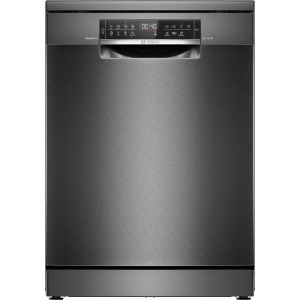 Masina de spalat vase Bosch SMS6ECC12E, 14 seturi, 8 programe, Clasa A, EcoSilence Drive, ExtraDry, Max Flex, VarioDrawer, RackMatic, AquaStop, AquaSensor, Home Connect, 60 cm, Inox negru
