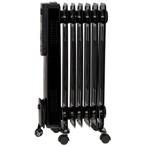 Camry Calorifer electric CR7812, 1500 W, 7 elementi, 3 trepte, Termostat reglabil, Negru