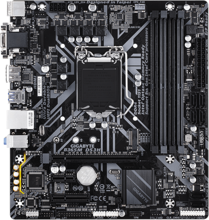 Placa de baza GIGABYTE B365M DS3H