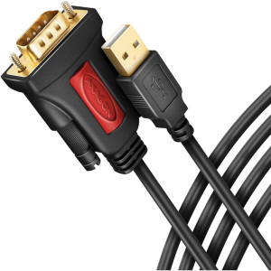 Cablu periferice AXAGON USB 2.0 tip A Male - Serial Male, 1.5m, negru