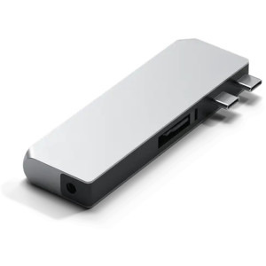Satechi Pro Hub Mini, 1x USB4 96W, 2x USB 3.0, 1x USB-C, Silver