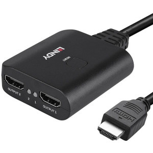 LINDY 1x HDMI Male - 2x HDMI Female