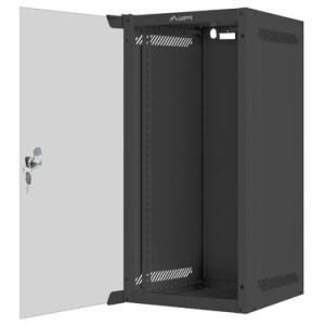 Lanberg WF10-2312-10B 12U, Wall mount, 310 mm, Glass door, Negru