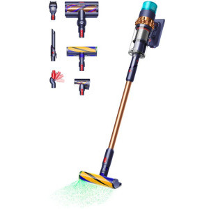 Aspirator Dyson Gen5detect Absolute Blue, vertical, 0.77L, Albastru/Cupru