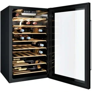 Candy Vitrina vinuri CWC 154 EEL/NFC, 41 sticle, Clasa G, hOn, Control electronic, 84 cm, Negru