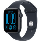 SmartWatch Apple Watch SE 3 (2025), GPS, 44mm Aluminium Midnight cu Navy Blue Sport Band - S/M