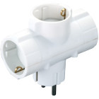 Priza/prelungitor Bachmann Multistecker 3x Schuko, Alb