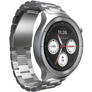 Motorola Moto Watch, Special Edition, Silver - Herbal Garden Silicone Band