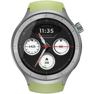 Motorola Moto Watch, Special Edition, Silver - Herbal Garden Silicone Band
