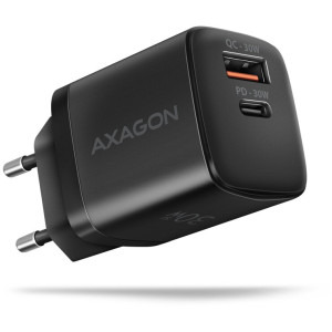 AXAGON ACU-PQ30, PD 3.0, 1x USB-C, 1x USB-A, 30 W, Negru