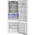Combina frigorifica Beko incorporabila BCNE400E50SHN1, 370 L, Clasa D, No Frost, ProSmart Inverter, HarvestFresh, AeroFlow, HomeWhiz, Control electronic, 194 cm