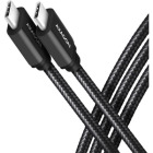 Cablu de date / adaptor AXAGON BUCM-CM10AB, USB-C Male la USB-C Male 2.0, 1m, PD 60W, Negru