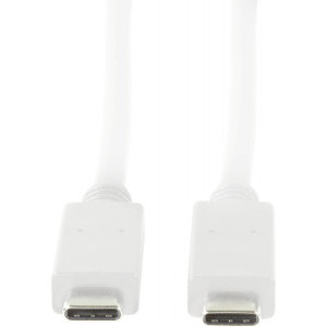 Logilink USB-C Male la USB-C Male, 0.5 m, White, amperaj maxim suportat 3A