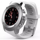 SmartWatch Maxcom FW17 Power Aluminiu argintiu, curea silicon alb