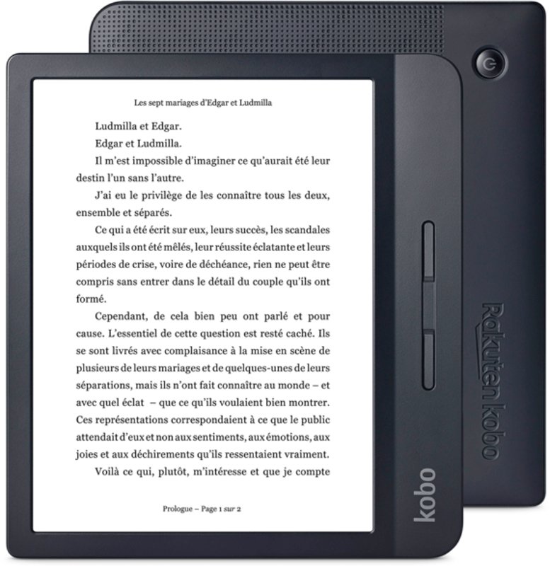 E-book Reader Kobo Libra H2O, 7 inch, 8GB, Wi-Fi, Black