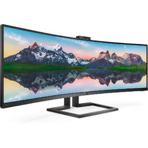 Philips 499P9H Curbat 48.8 inch 5 ms Negru Webcam USB-C 60 Hz