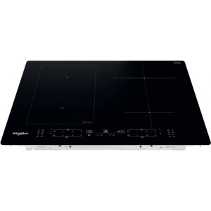 Whirlpool WLB8160NE, Inductie, 4 zone de gatit, 6th Sense, Timer, Flexible Zone, 60 cm, Sticla neagra