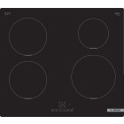 Plita incorporabila Bosch PUE611BB5E, Inductie, 4 zone de gatit, TouchSelect, PowerBoost, ReStart, Temporizator, 60 cm, Negru