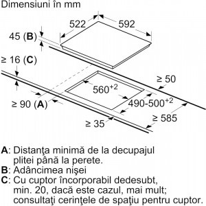 Bosch PKE61RAA2E, Vitroceramica, 4 zone de gatit, TouchSelect, HighSpeed, 60 cm, Negru