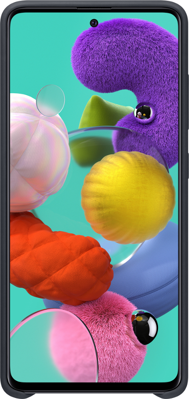 Samsung Protectie pentru spate Silicon Black pentru Galaxy A51 (2020)