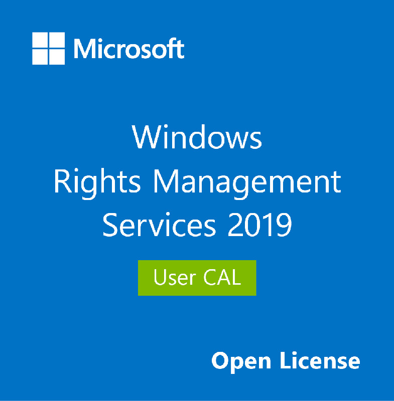 Microsoft CAL User, Windows (RMS) Rights Management Services 2019, OLP NL, SNGL, 1 User