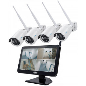 PNI House Wi-Fi 650 + 4 Camere Wi-Fi P2P LCD 12 inch
